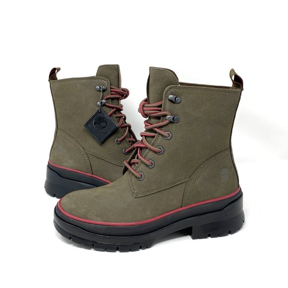 Timberland Malyn EK Waterproof Boot Olive Nubuck W TB 0A2F75 90 - Picture 5 of 8